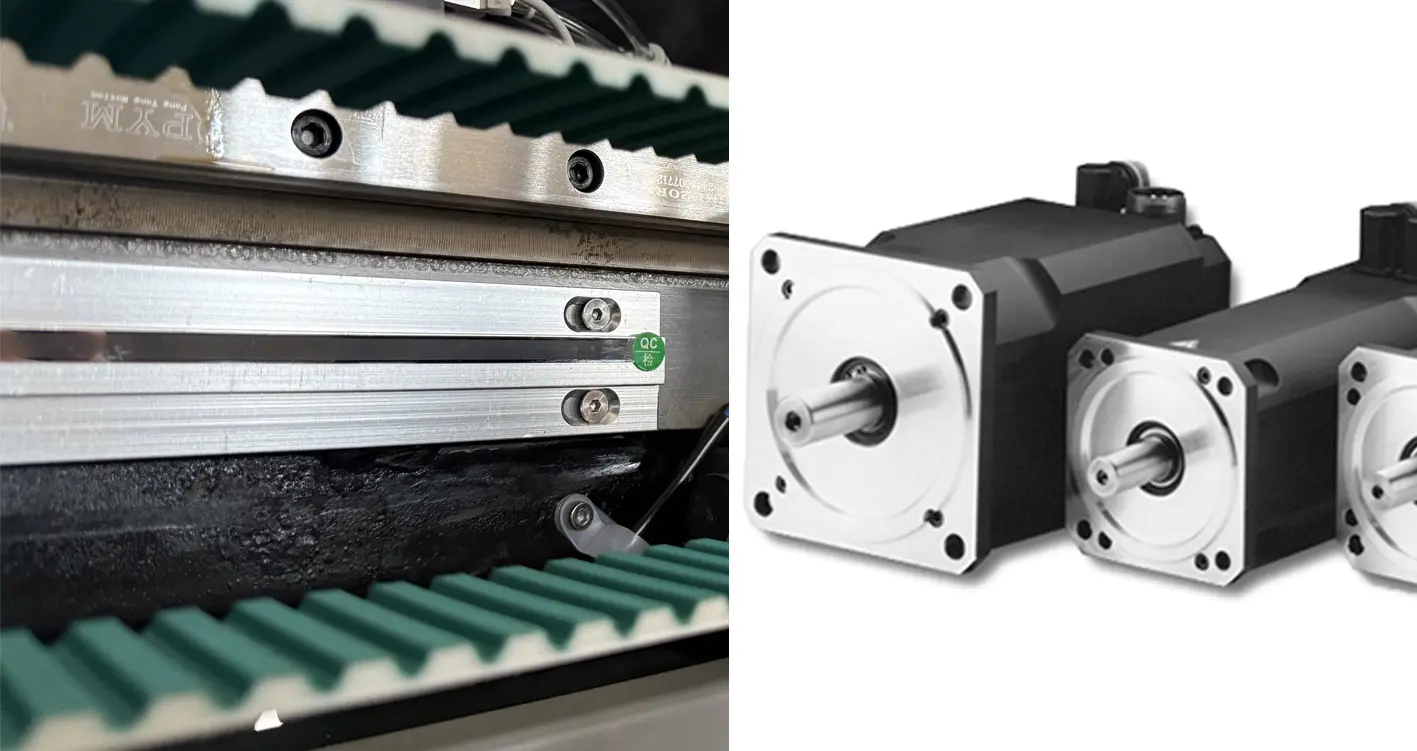 Y-axis Dual Metal Gratings & Dual-Servo Drive